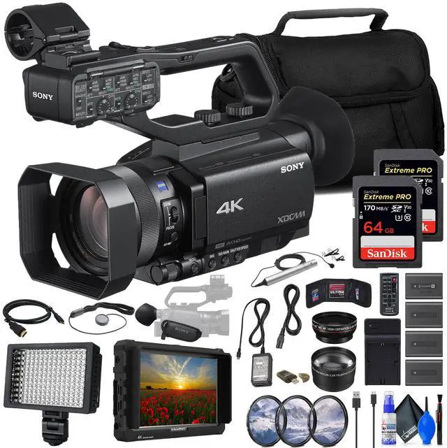 Main image of Sony PXW-Z90V 4K HDR XDCAM with Fast Hybrid AF + 4K Monitor + ECM-77B Mic + More