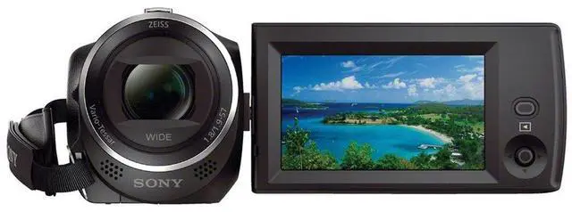 Alt view image 3 of 4 - Sony HDR-CX405 HD Handycam + 64GB Card + Bag + Card Reader + Flex Tripod + More