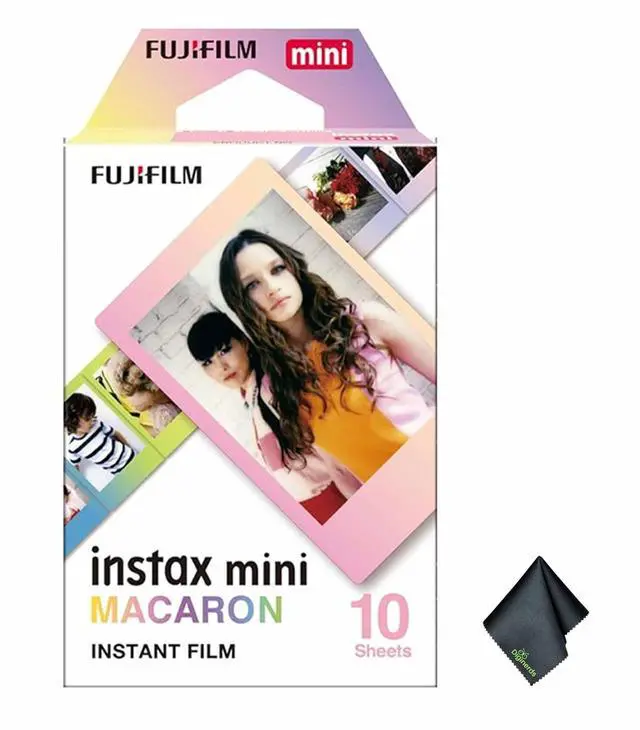 Main image of FUJIFILM INSTAX MINI Macaron Instant Film (10 Exposures), Microfiber Cleaning Cloth, Bundle