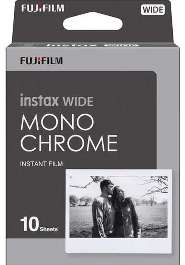 Alt view image 3 of 3 - FUJIFILM INSTAX Wide Monochrome Instant Film (10 Exposures), Microfiber Cleaning Cloth, Bundle