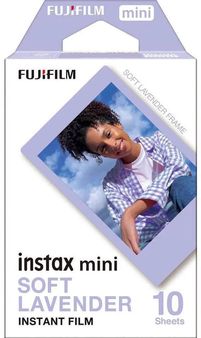 Alt view image 2 of 4 - 2xFUJIFILM INSTAX MINI Soft Lavender Instant Film (10 Exposures), Microfiber Cleaning Cloth, Bundle