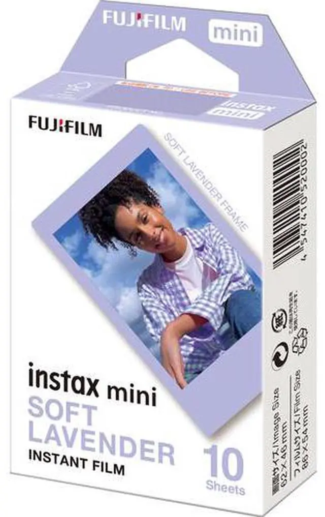 Alt view image 3 of 4 - 2xFUJIFILM INSTAX MINI Soft Lavender Instant Film (10 Exposures), Microfiber Cleaning Cloth, Bundle