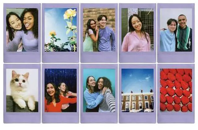 Alt view image 4 of 4 - 2xFUJIFILM INSTAX MINI Soft Lavender Instant Film (10 Exposures), Microfiber Cleaning Cloth, Bundle