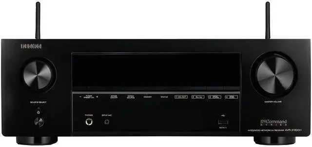 Alt view image 2 of 4 - Denon X-Series AVR-X1800H 7.2-Channel Network A/V Receiver Bundle