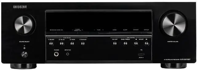 Alt view image 2 of 4 - Denon AVR-S570BT 5.2-Channel A/V Receiver Bundle