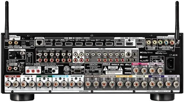 Alt view image 3 of 4 - Denon AVR-X6800H 11.4-Channel Network A/V Receiver Bundle