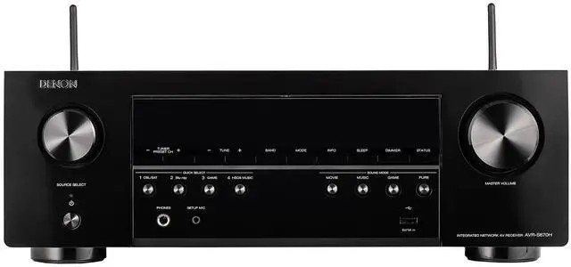 Alt view image 2 of 4 - Denon S-Series AVR-S670H 5.2-Channel Network A/V Receiver Bundle