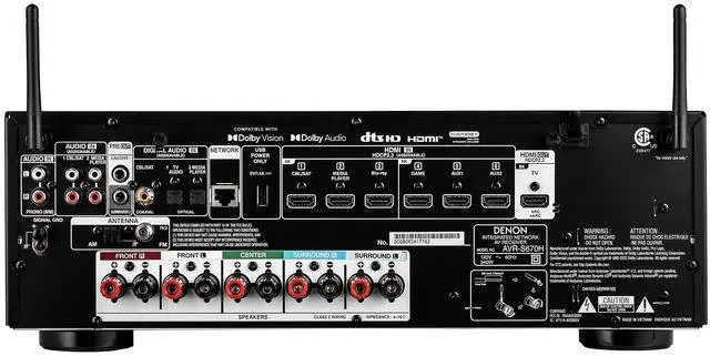 Alt view image 3 of 4 - Denon S-Series AVR-S670H 5.2-Channel Network A/V Receiver Bundle