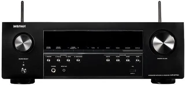 Alt view image 2 of 4 - Denon S-Series AVR-S770H 7.2-Channel Network A/V Receiver Bundle