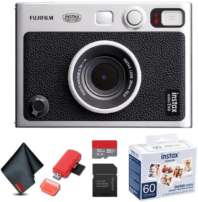 Main image of FUJIFILM INSTAX MINI EVO Hybrid Instant Camera (Black), MICRO SD TO SD ADAPTER