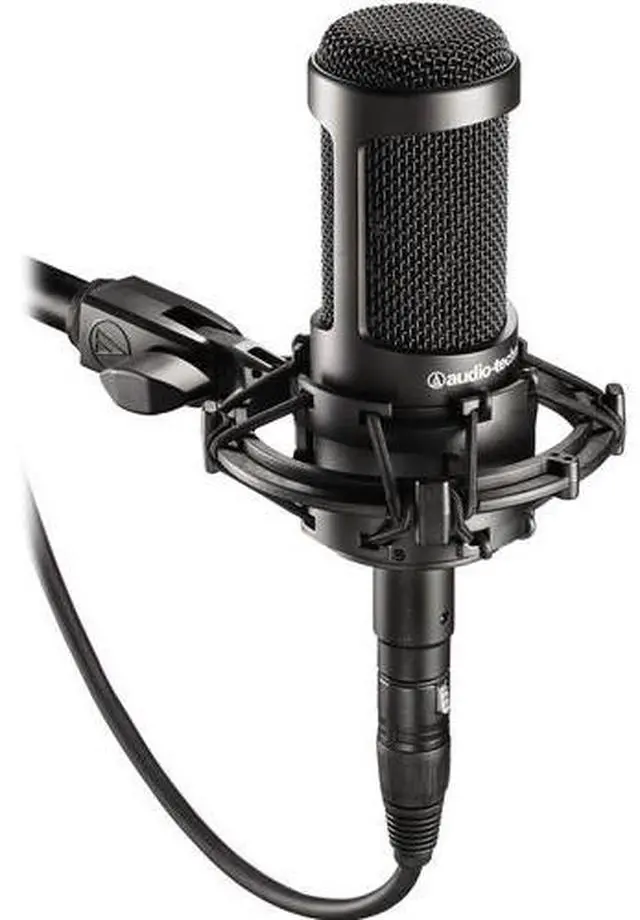 Alt view image 4 of 4 - Audio-Technica AT2035 Cardioid Condenser Microphone, 10 Ft XLR Cable, Bundle