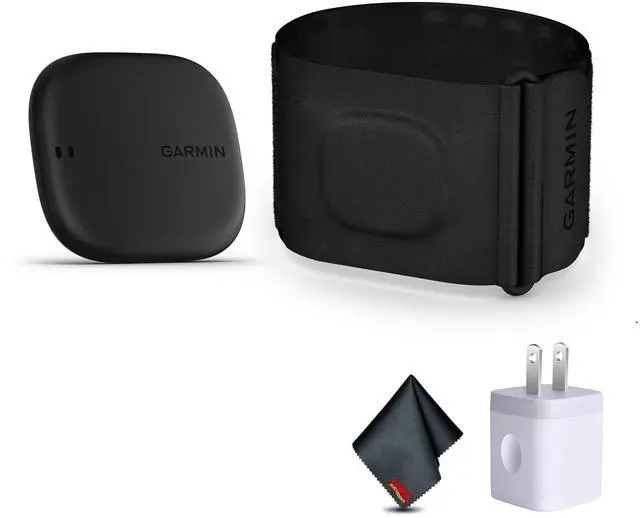 Main image of Garmin Index Sleep Monitor, S/M, USB Wall Charger Adapter White Cube, Microfiber Cleaning Cloth, Bundle