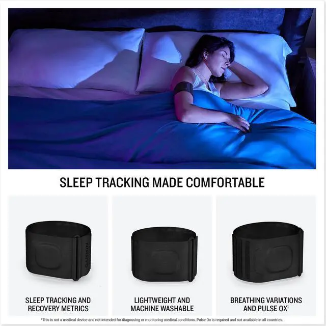 Alt view image 2 of 3 - Garmin Index Sleep Monitor, Smart Sleep Band with Advanced Sleep Tracking and Recovery Metrics, S-M