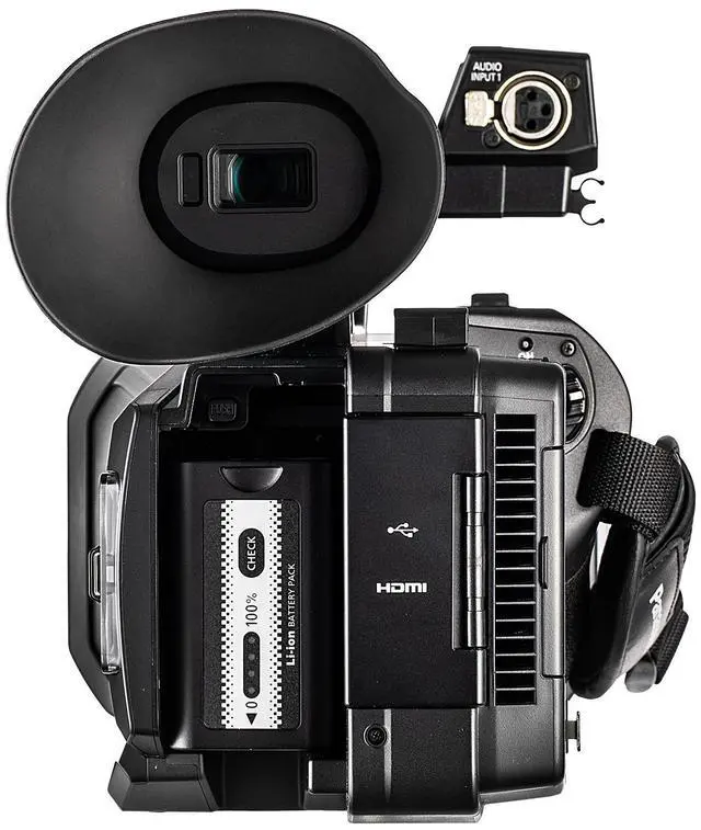 Alt view image 3 of 4 - Panasonic AG-X20ED 4K Professional Camcorder