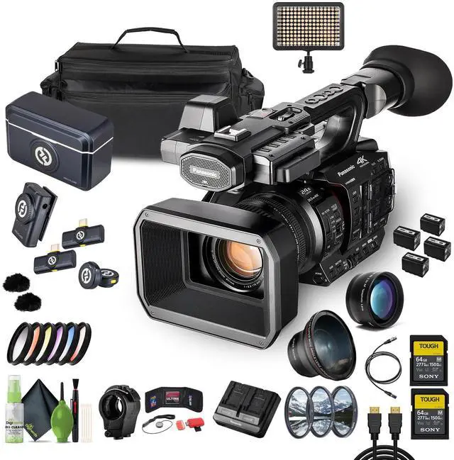Main image of Panasonic AG-X20ED UHD 4K Camcorder, Pro Video Camera 20x Zoom+ 2x 64GB Memory Card
