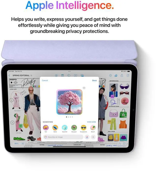 Alt view image 2 of 3 - Apple iPad mini (A17 Pro): Apple Intelligence, 8.3-inch Liquid Retina Display, 512GB, Wi-Fi 6E, 12MP Front/12MP Back Camera, Touch ID, All-Day Battery Life - Space Gray