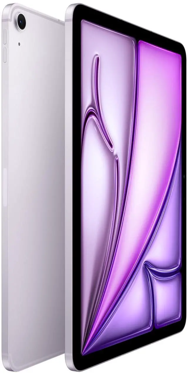 Alt view image 2 of 3 - Apple iPad Air 11-inch with M3 chip Built for Apple Intelligence, Liquid Retina Display, 128GB, 12MP Front/Back Camera, Wi-Fi 6E + 5G Cellular, Touch ID, All-Day Battery Life - Purple
