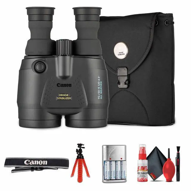 Main image of Canon 15x50 IS All-Weather Image Stabilized Binoculars + Flexible Tripod + More