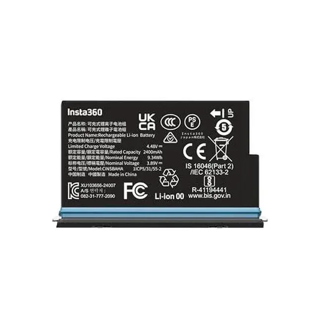 Alt view image 7 of 10 - Insta360 2400mAh Rechargeable Battery for X5 Action Camera
