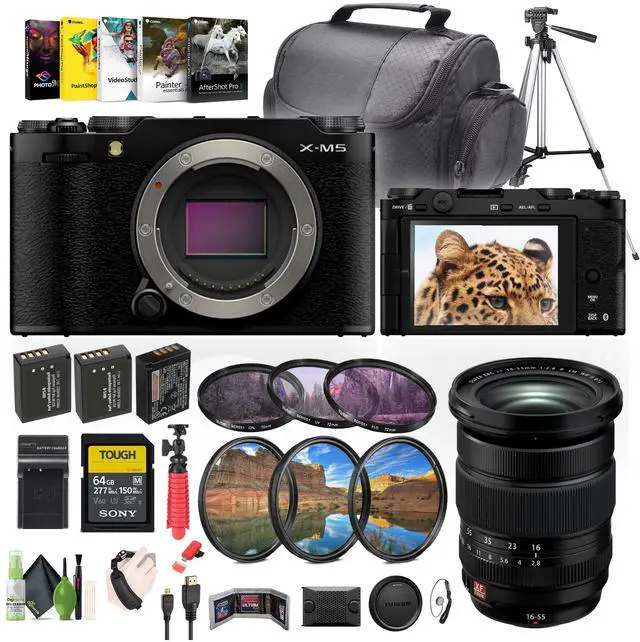 Main image of Fujifilm X-M5 Mirrorless Camera Body + XF 16-55mm f/2.8 R LM WR II Lens + More