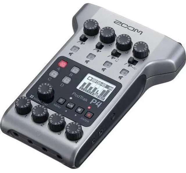 Alt view image 4 of 4 - Zoom PodTrak P4 Portable Podcast Recorder + Headphones, Bundle