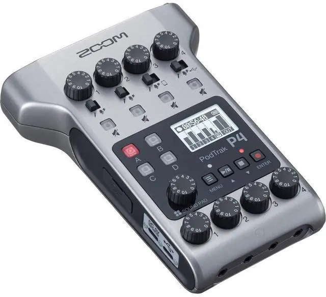 Alt view image 2 of 4 - Zoom PodTrak P4 Portable Podcast Recorder + Headphones, Bundle