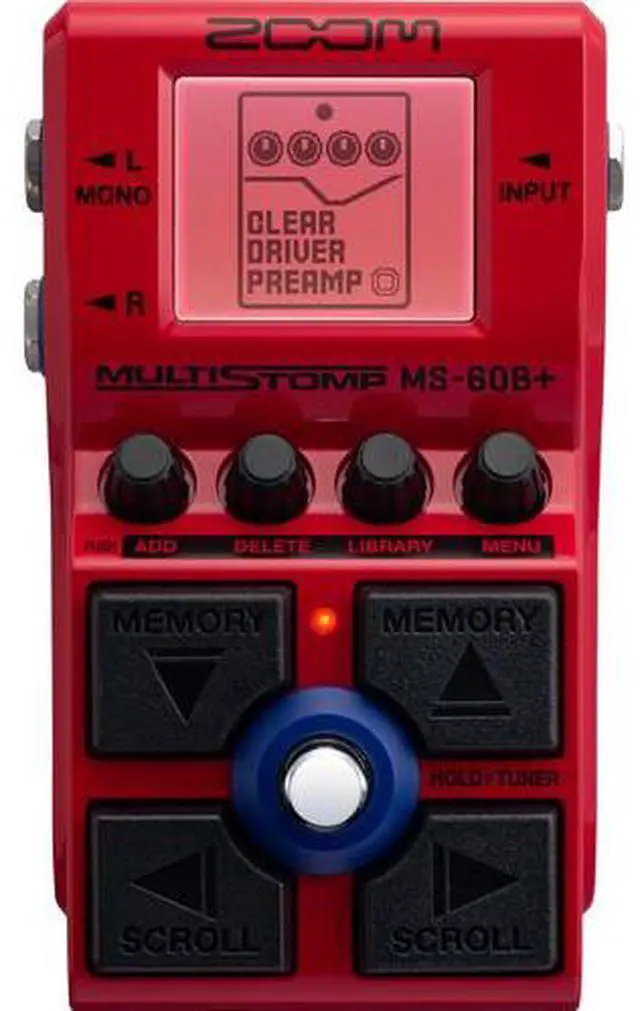 Alt view image 3 of 4 - Zoom MS-60B+ MultiStomp Multi-FX Bass Pedal + MDR-7506 Headphones, Bundle