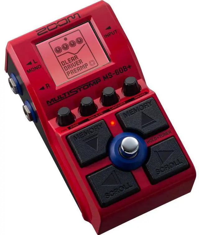 Alt view image 2 of 4 - Zoom MS-60B+ MultiStomp Multi-FX Bass Pedal + MDR-7506 Headphones, Bundle