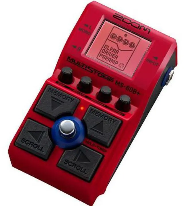 Alt view image 4 of 4 - Zoom MS-60B+ MultiStomp Multi-FX Bass Pedal + MDR-7506 Headphones, Bundle