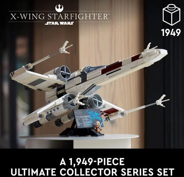 Alt view image 2 of 3 - LEGO Star Wars Ultimate Collector Series X-Wing Starfighter Building Set for Adults, Star Wars Collectible for Build and Display with Luke Skywalker Minifigure, Fun Gift Idea for Star Wars Fans, 75355