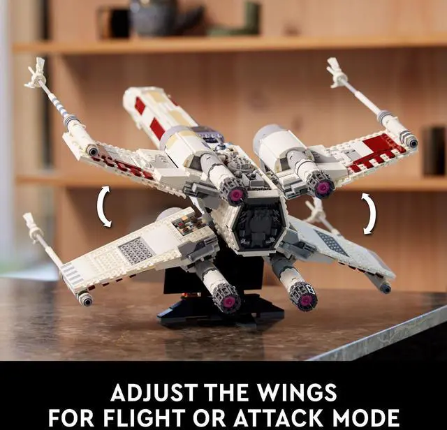Alt view image 3 of 3 - LEGO Star Wars Ultimate Collector Series X-Wing Starfighter Building Set for Adults, Star Wars Collectible for Build and Display with Luke Skywalker Minifigure, Fun Gift Idea for Star Wars Fans, 75355