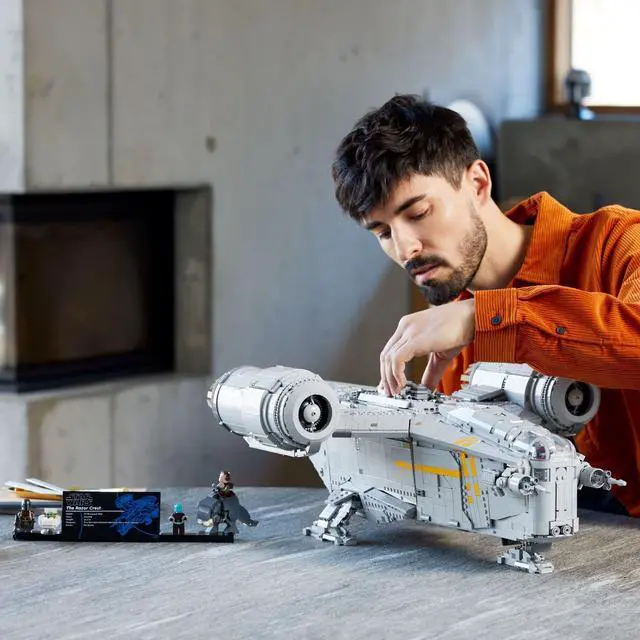 Alt view image 3 of 4 - LEGO Star Wars The Razor Crest UCS Set, Ultimate Collectors Series Starship Model Kit for Adults, Large Iconic The Mandalorian Memorabilia Collectable, 75331