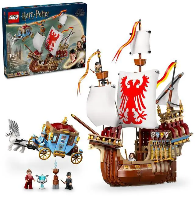 Main image of LEGO Harry Potter Triwizard Tournament: The Arrival, Harry Potter Collectible with Beauxbatons Carriage and Durmstrang Ship, Magical Gift for Boys & Girls, Harry Potter Toy for 10 Year Old Kids, 76440
