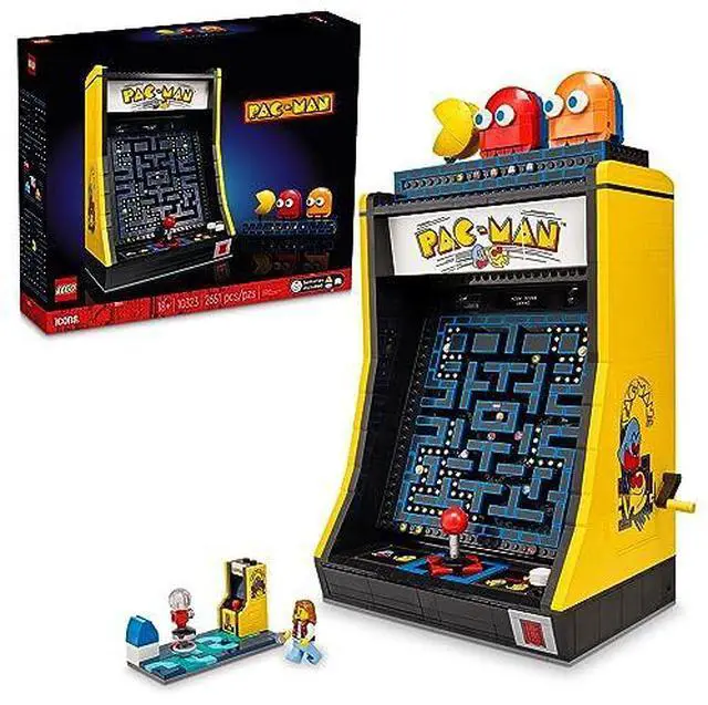 Main image of LEGO Icons PAC-Man Arcade Building Kit, Build a Replica Model of a Classic Video Game, Nostalgic Gift for Fans of Retro Video Games and Retro Décor, Includes PAC-Man, Blinky and Clyde, 10323