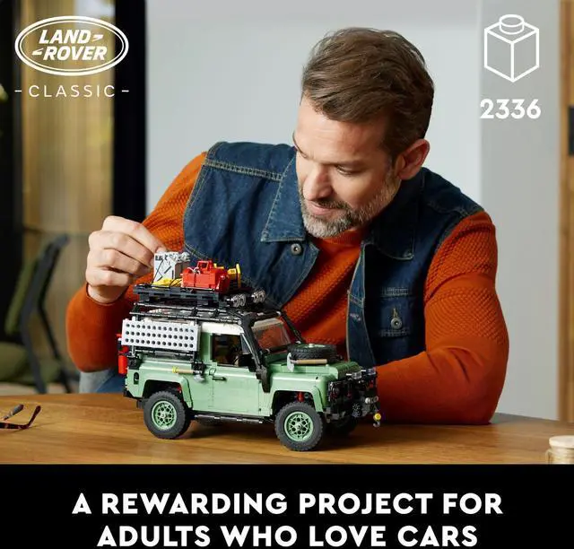 Alt view image 2 of 3 - LEGO Icons Land Rover Classic Defender 90 10317 Model Car Building Set for Adults and Classic Car Lovers, This Immersive Project Based on an Off-Road Icon Makes a Great Graduation Gift for Him or Her