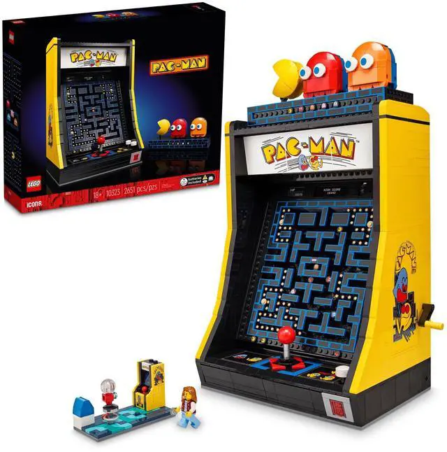 Alt view image 2 of 4 - LEGO Icons PAC-Man Arcade Building Kit, Build a Replica Model of a Classic Video Game, Nostalgic Gift for Fans of Retro Video Games and Retro Décor, Includes PAC-Man, Blinky and Clyde, 10323