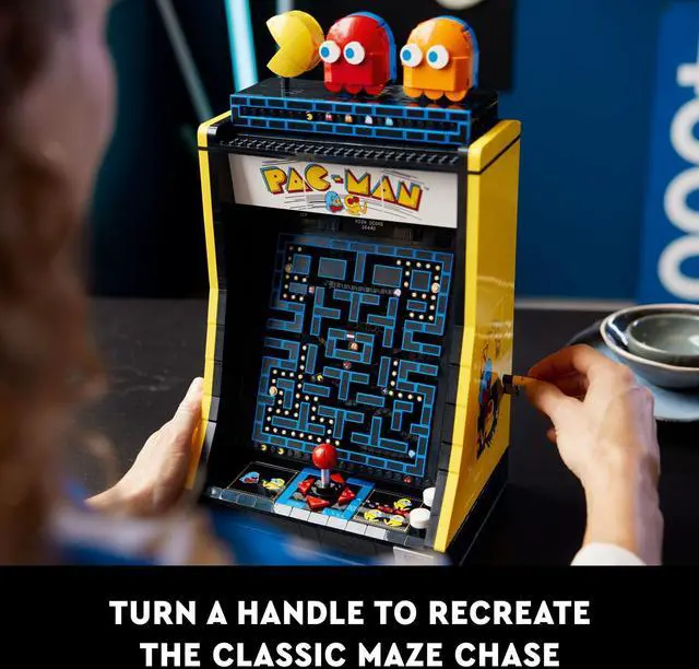 Alt view image 4 of 4 - LEGO Icons PAC-Man Arcade Building Kit, Build a Replica Model of a Classic Video Game, Nostalgic Gift for Fans of Retro Video Games and Retro Décor, Includes PAC-Man, Blinky and Clyde, 10323