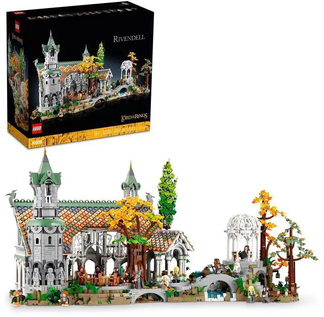 Main image of LEGO Icons The Lord of The Rings: Rivendell Building Set for Adults, Ages 18+ - LOTR Bedroom or Home Decor - Gift for Men & Women - 10316