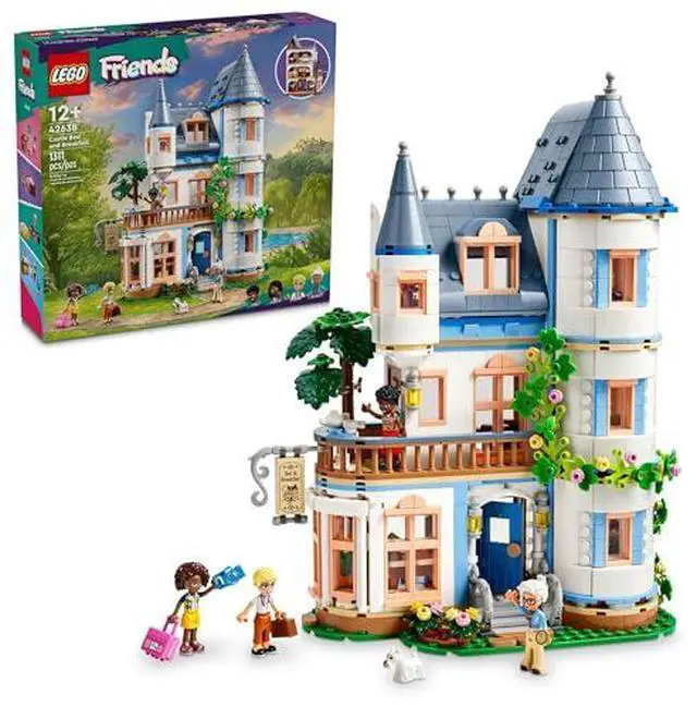 Main image of LEGO Friends Castle Bed and Breakfast Hotel Playset for Kids Ages 12 and Up, with 4 Mini Dolls, a Dog Toy Figure and Accessories, Castle Toy Gift Idea for Girls, Boys and Teens, 42638