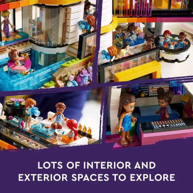 Alt view image 4 of 4 - LEGO Friends Andrea's Modern Mansion Doll House - 4 Story Toy House Building Toy Set for Kids, Girls and Boys, Ages 14+ - Includes 11 Characters - Gift Idea for Birthdays & Holidays - 42639