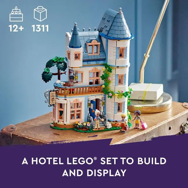Alt view image 3 of 4 - LEGO Friends Castle Bed and Breakfast Hotel Playset for Kids Ages 12 and Up, with 4 Mini Dolls, a Dog Toy Figure and Accessories, Castle Toy Gift Idea for Girls, Boys and Teens, 42638