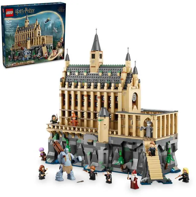 Alt view image 2 of 4 - LEGO Harry Potter Hogwarts Castle: The Great Hall, Castle Toy Playset with 11 Minifigures, Harry Potter Collectible, Magical Gift for Boys, Girls or Any Fan, Harry Potter Toy for 10 Year Olds, 76435