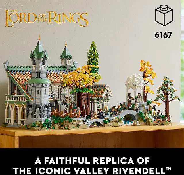 Alt view image 2 of 2 - LEGO Icons The Lord of The Rings: Rivendell Building Set for Adults, Ages 18+ - LOTR Bedroom or Home Decor - Gift for Men & Women - 10316