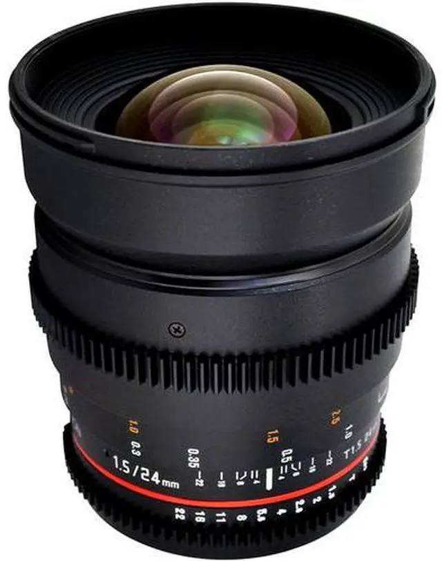 Alt view image 2 of 4 - Rokinon 24mm T1.5 Cine ED AS IF UMC Lens for Nikon F Mount Bundle