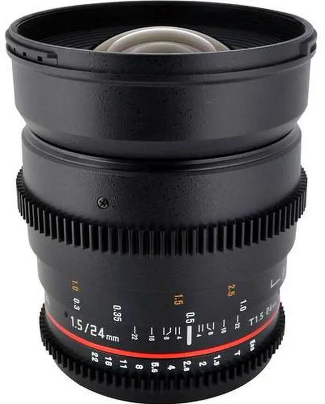 Alt view image 3 of 4 - Rokinon 24mm T1.5 Cine ED AS IF UMC Lens for Nikon F Mount Bundle