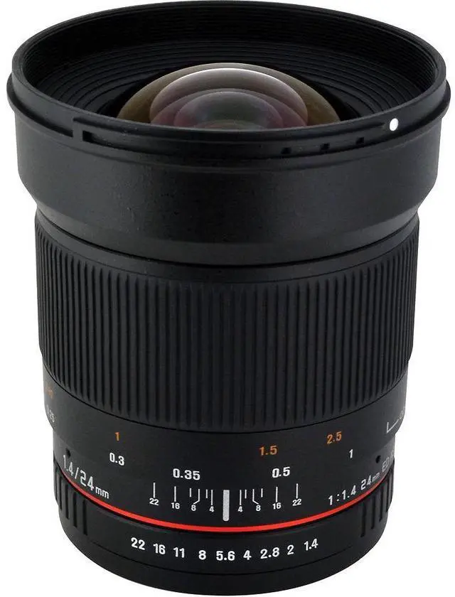 Alt view image 2 of 4 - Rokinon 24mm f/1.4 ED AS UMC Wide-Angle Lens for Sony Bundle