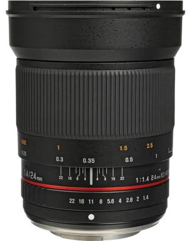 Alt view image 2 of 4 - Rokinon 24mm f/1.4 Aspherical Wide Angle Lens for Olympus Bundle
