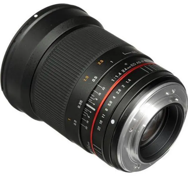 Alt view image 4 of 4 - Rokinon 24mm f/1.4 Aspherical Wide Angle Lens for Olympus Bundle