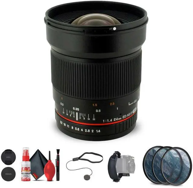 Main image of Rokinon 24mm f/1.4 Aspherical Wide Angle Lens for Olympus Bundle
