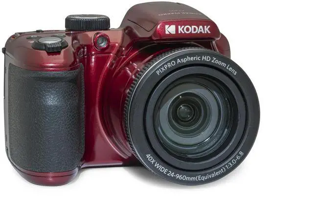 Alt view image 4 of 4 - Kodak Pixpro AZ405 Digital Camera in Red (AZ405RD) Bundle from Accessories